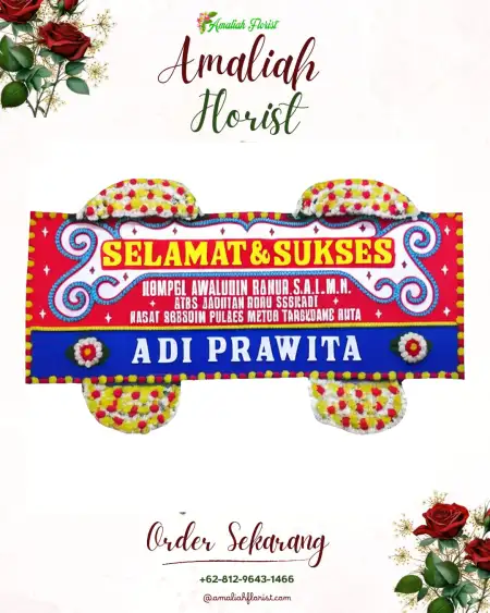 Papan Bunga Ucapan Selamat Gending